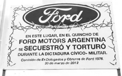 Lanzamiento de la campaña «Ford Genocida»