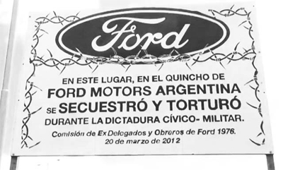 Lanzamiento de la campaña «Ford Genocida»