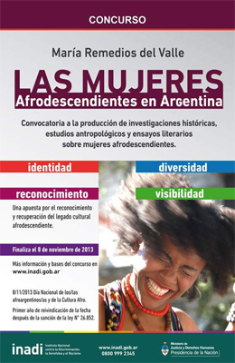 Convocatoria Concurso de Revisión Histórica “María Remedios del Valle: las Mujeres Afrodescendientes en la Argentina”