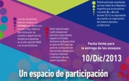 Convocatoria a jóvenes de todo el país: Parlamento juvenil