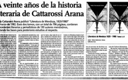 Una historia literaria mendocina