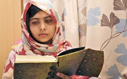 Malala, valiente niña de Pakistán, persona más destacada del año