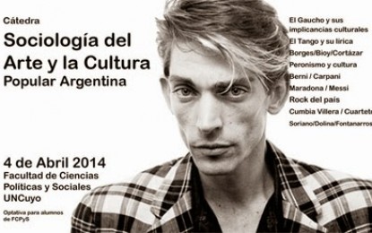 Cátedra libre en la Universidad nacional de Cuyo. Sociología del Arte y la Cultura Popular Argentina