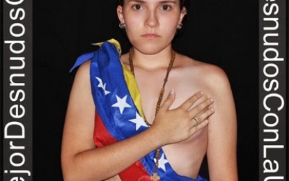 Desnuda protesta contra gobierno venezolano: una grotesca insolencia