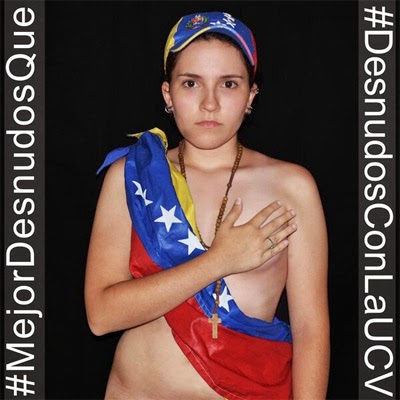 Desnuda protesta contra gobierno venezolano: una grotesca insolencia