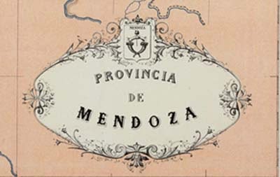 Antiguo mapa de la Provincia de Mendoza