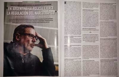 Sain: “En Argentina la policía ejerce la regulación del narcotráfico”