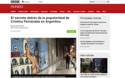 La BBC sobre Cristina: “Los argentinos parecen despedir con una luna de miel a la mandataria”