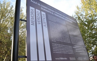 Señalamientos con memoria, verdad y justicia