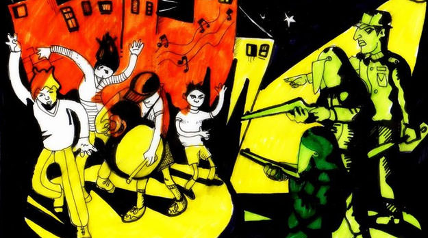 Carnaval en repudio a la represión policial a murgas