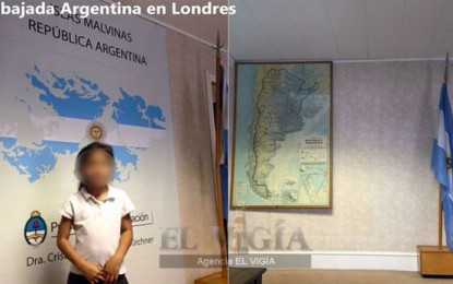 Quitaron el mapa de Islas Malvinas de las paredes del Consulado Argentino en Londres