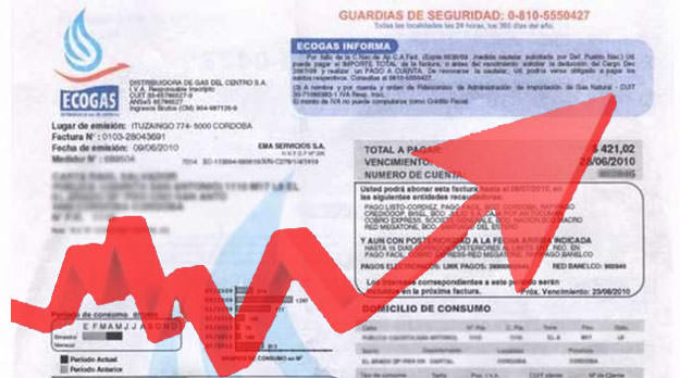 Llegan facturas de gas de hasta $ 4.000 en Mendoza