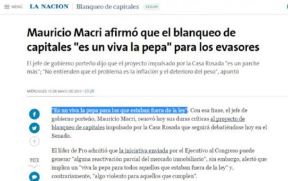 El pasado lo condena: ¿Qué opinaba Macri sobre el blanqueo en 2013?