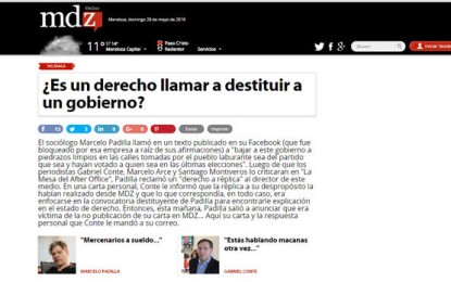 Distorsión, escrache y disciplinamiento