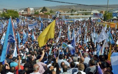 Petroleros protestaron contra la política de Macri en Chubut