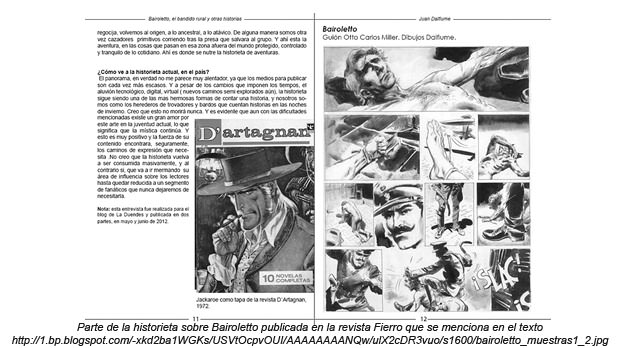 Reflexiones en torno a Bairoletto (I)