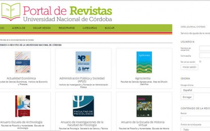 La Universidad Nacional de Córdoba creó un portal de revistas universitarias