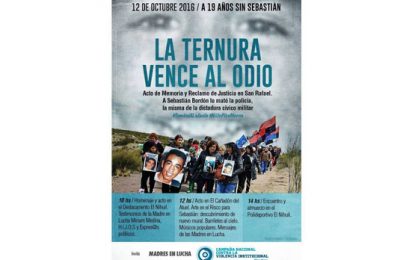 A 19 años sin Seba Bordón acto en San Rafael