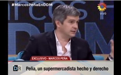 ¿Por qué será que Marcos Peña defiende los aumentos de precios que hacen los supermercados?