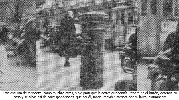 Buzones en la ciudad de Mendoza