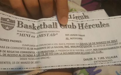 Obligaban a llevar a sus hijos al acto de Macri