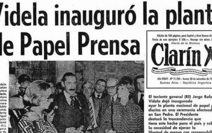 Papel Prensa: Magnetto, Ernestina de Noble y Bartolomé Mitre, de festejo