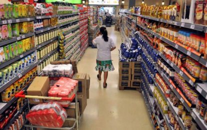 Volvió a caer el consumo en supermercados y shoppings