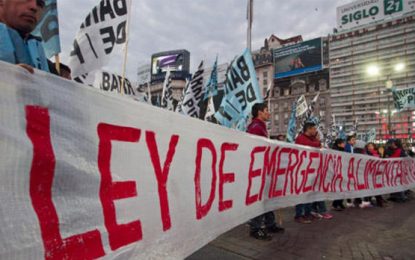 Movilización por una ley de Emergencia Alimentaria