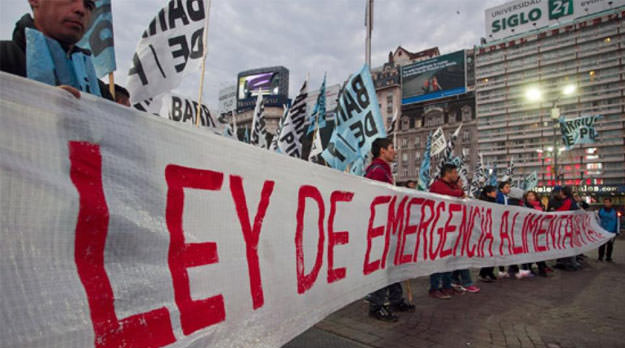 Movilización por una ley de Emergencia Alimentaria