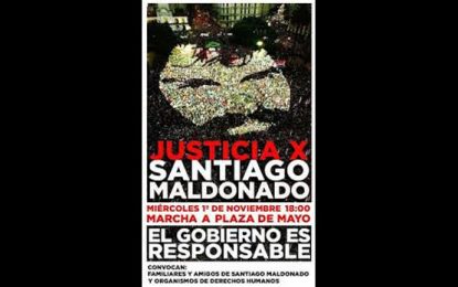 Marcha por Santiago Maldonado