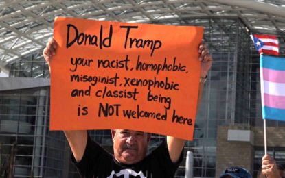Puerto Rico: critican respuesta de Trump ante Huracán y protestan contra el militarismo