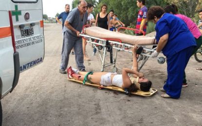 Recibió un disparo por eludir un control policial