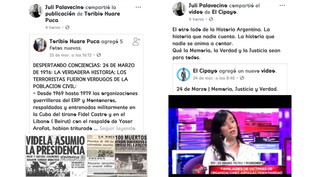 Repudio a las expresiones negacionistas de la psicóloga Julia Palavecino