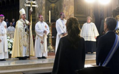 Hasta la curia le grito a Macri: «¡Nada con el fondo!”