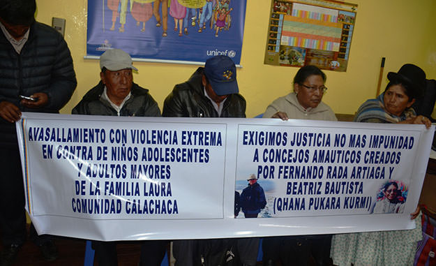 Chuñavi y varias comunidades conviven con la masacre diaria