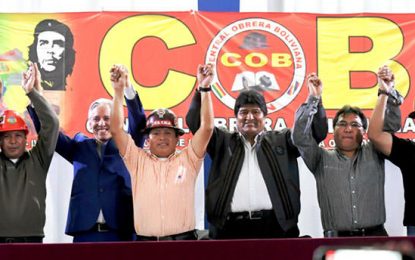 La COB proclamó al binomio Evo-Álvaro para las presidenciales de 2019