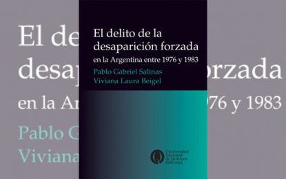 Libro «El delito de desaparición forzada en Argentina»