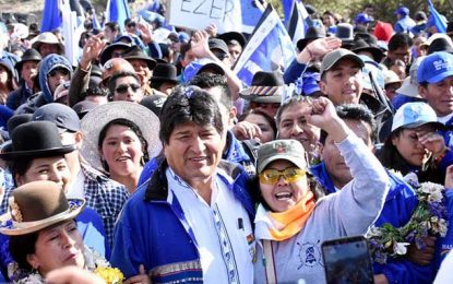 Bolivia amplía el horizonte democrático y la autodeterminación del pueblo