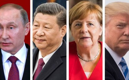 Tres líderes mundiales cultos y uno que es un idiota